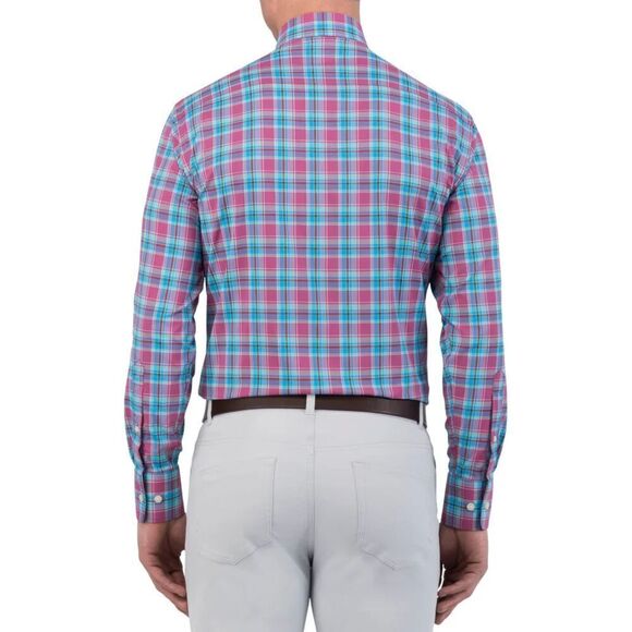 NWT Peter Millar Men's Summer Comfort Rosewood Pebbles Performance Shirt XXL - Picture 2 of 14